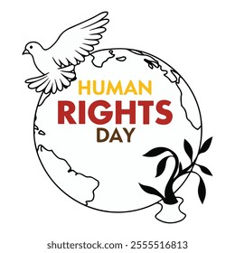 Human Rights Day celebration vector file.