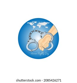 human rights day concept. web banner design. illustration vector