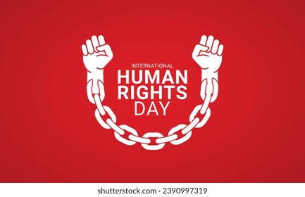 Human Rights Day. Creative Human Right day design for social media post.