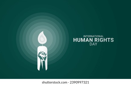 Human Rights Day. Creative Human Right day design for social media post.