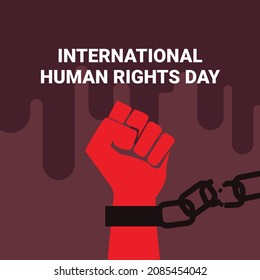 Human Rights Day. December 10. Holiday concept. Template for background, banner, card, and poster.