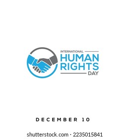 Human Rights Day. December 10. Holiday concept. All Human Beings Are Born Free And Equal In Dignity And Rights