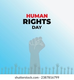 Human Rights Day. December 10. Holiday concept. template for background with banner, poster and card. vector illustration. international human rights day.