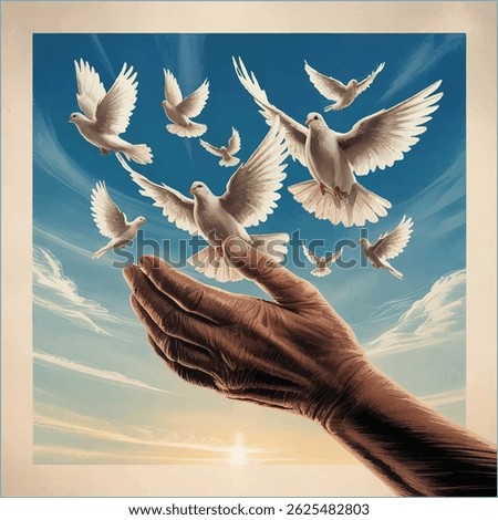 Human Rights Day design with illustrator 