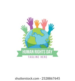 Human rights day design template