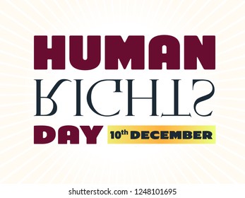 Human Rights Day EPS10 vector illustration 