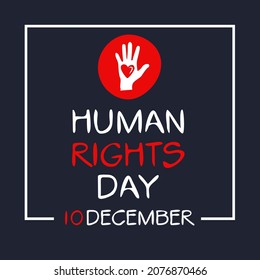 Human Rights Day, held on 10 December.