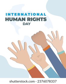 Human rights day illustration human rights day social media post design