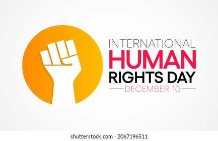 Human Rights day is observed every year on December 10, a time for people around the world to join together and stand up for the rights and dignity of all individuals. vector illustration