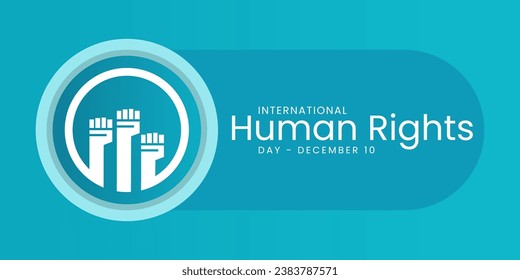 Human Rights day is observed every year on December 10, a time for people around the world to join together and stand up for the rights and dignity of all individuals. vector illustration
