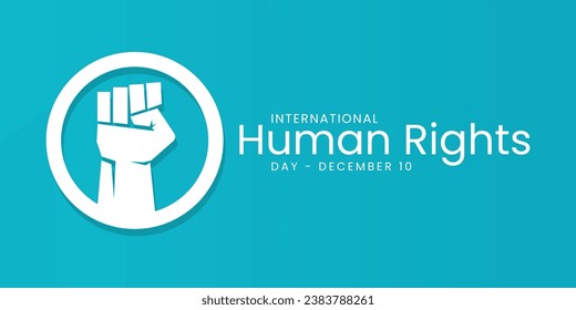 Human Rights day is observed every year on December 10, a time for people around the world to join together and stand up for the rights and dignity of all individuals. vector illustration