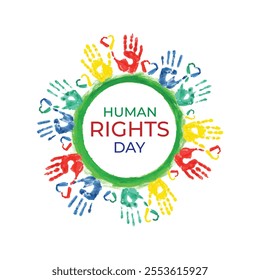 Human rights day is observed every year on december 10. Vector illustration on the theme of international human rights day