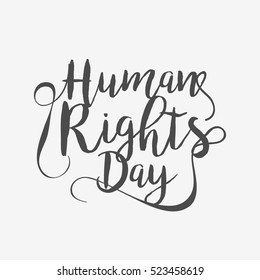 Human rights day poster or banner.