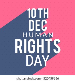 Human rights day poster or banner.