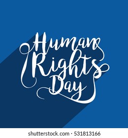 Human rights day poster or banner.
