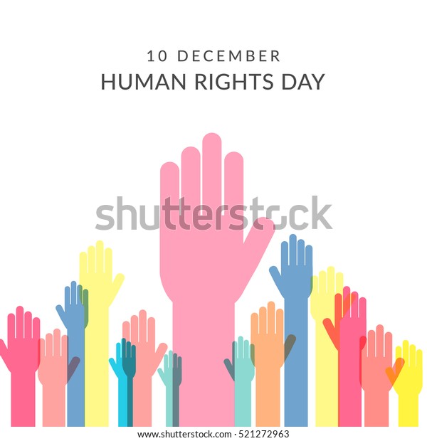 Human Rights Day Poster Banner Stock Vector Royalty Free 521272963