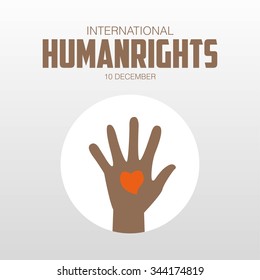 Human Rights Day, poster, quotes, vector template