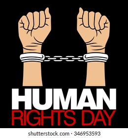 Human Rights Day poster template
