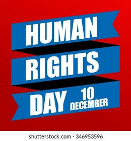 Human Rights Day poster template
