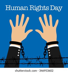 Human Rights Day poster template
