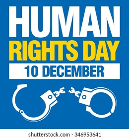 Human Rights Day poster template
