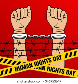 Human Rights Day poster template

