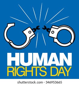 Human Rights Day poster template

