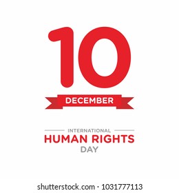 Human Rights Day Stamp Vector