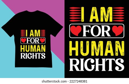 Human Rights Day T-Shirt Design.