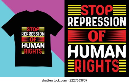 Human Rights Day T-Shirt Design.