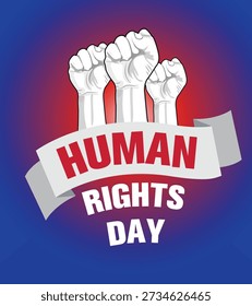 Human Rights Day. Vector design. Suitable for posters, billboards and digital media. 