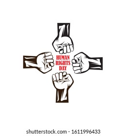 Human Rights Day vector illustration
