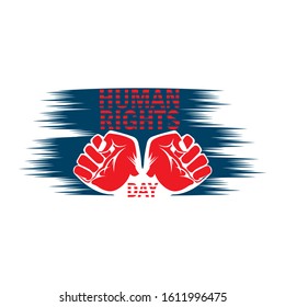 Human Rights Day vector illustration
