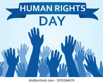 Human rights day. vector illustration