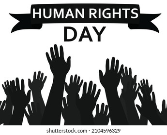 Human rights day. vector illustration
