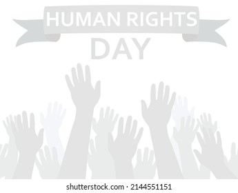 Human rights day. vector illustration
