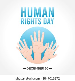 Human Rights Days Vector Illustration. Suitable for greeting card, poster and banner.	