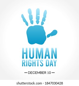 Human Rights Days Vector Illustration. Suitable for greeting card, poster and banner.	