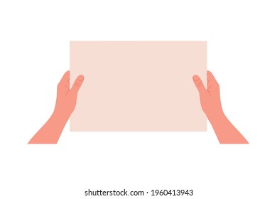 Human rights discriminatory banner. Vector illustration in cartoon style on an isolated white background.