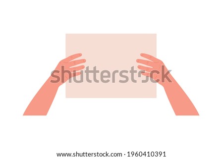 Human rights discriminatory banner. Vector illustration in cartoon style on an isolated white background.