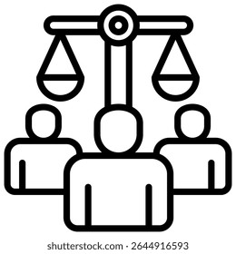 Human Rights Icon Element for Design