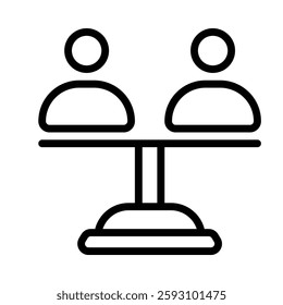 Human Rights icon illustration in line style. Perfect for website mobile app presentation. Suitable for any user interface and user experience