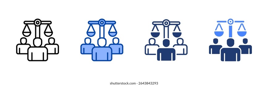 Human Rights icon sheet multiple style collection