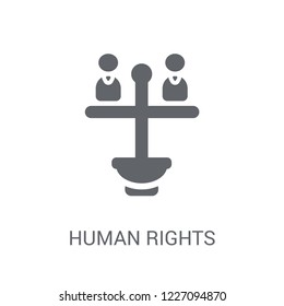 Human rights icon. Trendy Human rights logo concept on white background from Political collection. Suitable for use on web apps, mobile apps and print media.