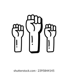 Icono de derechos humanos ilustración de la existencia de un vector de valores