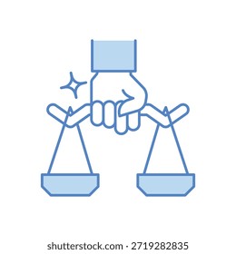 Human Rights Icon Icon vector stock illustration