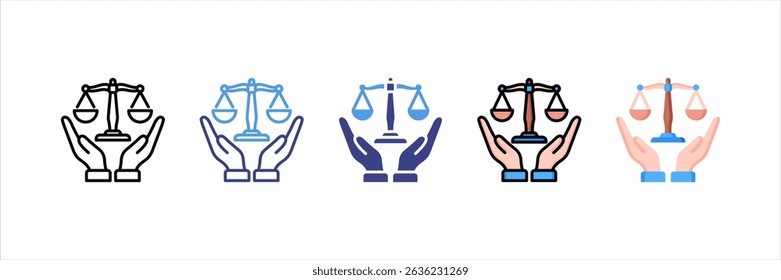 Human Rights Multi Style Icon Set