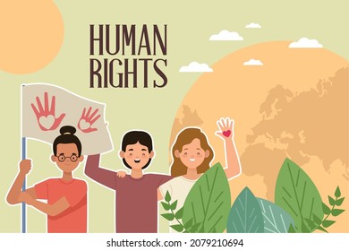 personajes de las protestas por los derechos humanos