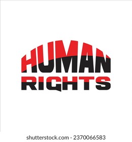 Human rights typography T shirt Design