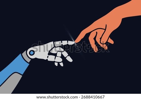 Human and Robot Hand Touching